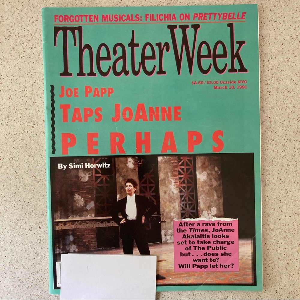 Theater Week Magazine March 18 1991 JoAnne Akalaitis Henry IV at The Public